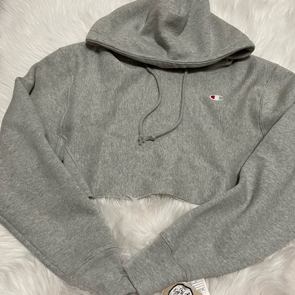 Champion Oversized Cropped Hoodie